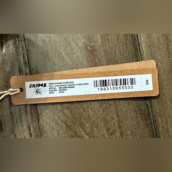 NWT SKIMS Smoothing Intimates Full Coverage Bra - Sienna Tan Beige - 44DD 44E - Picture 4 of 10
